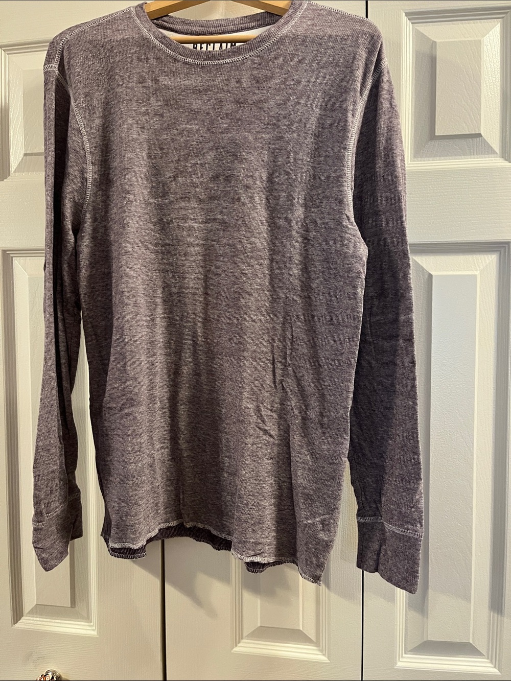 Men's BUCKLE RECLAIM DROPNECK THERMAL Long-Sleeve Shirt - Heather purple-large